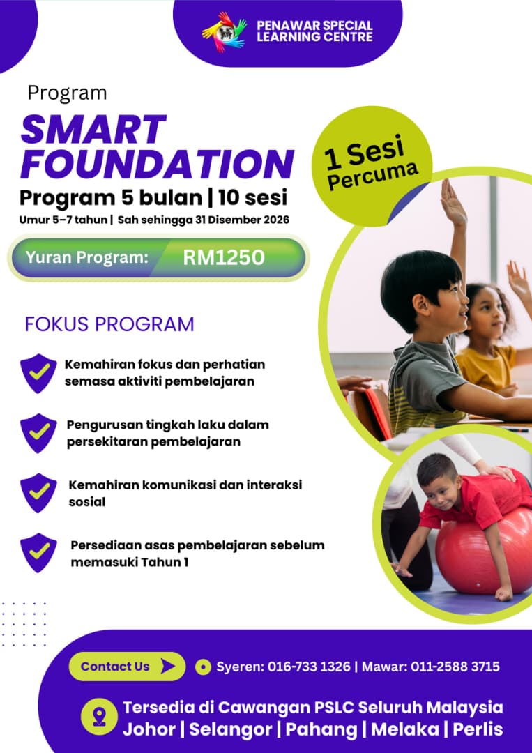 Program SMART FOUNDATION Persediaan terbaik untuk anak sebelum memasuki Tahun 1