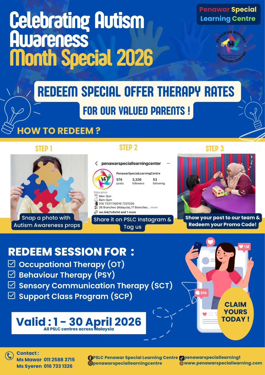 Selamat Menyambut Hari Kesedaran Autisme Sedunia