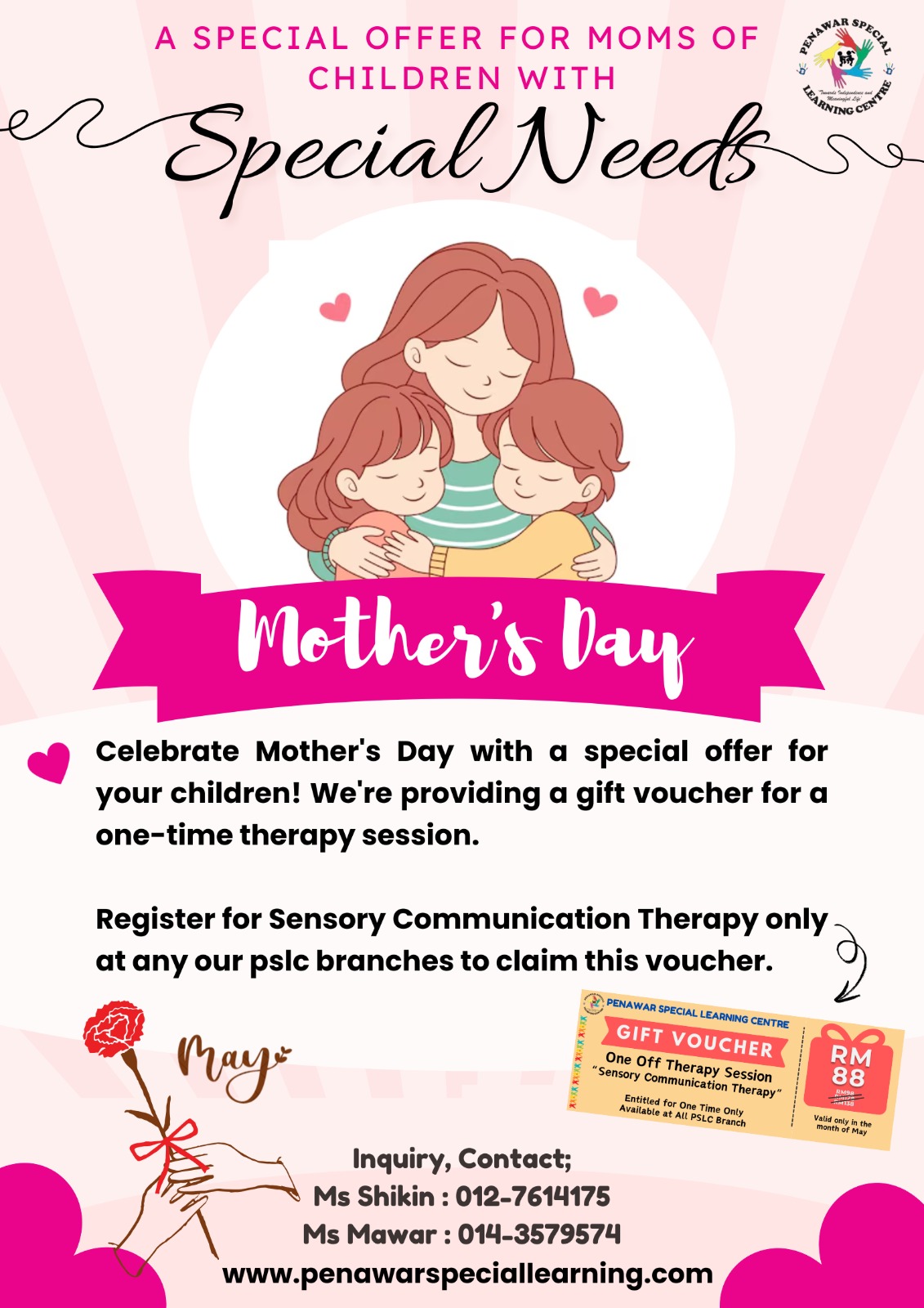 Selamat Hari Ibu kepada semua ibu hebat di Penawar Special Learning Center!